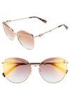 Marc Jacobs Daisy 59mm Tinted Butterfly Sunglasses In Gold Copper