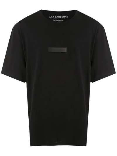 À La Garçonne + Hering Logo T-shirt In Black