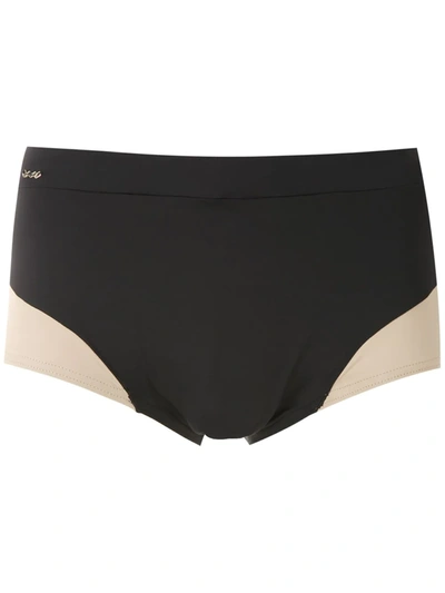 Amir Slama Panelled Trunks In Black