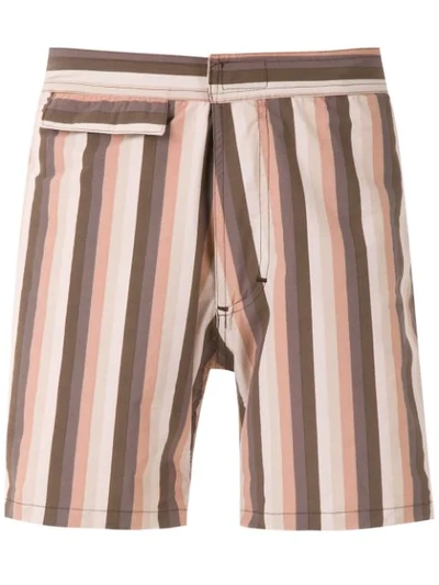 Amir Slama Striped Shorts In Multicolour