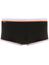 Amir Slama Panelled Trunks In Black