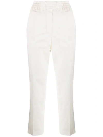 Theory Slim Trousers In White