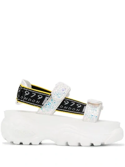 Buffalo Ella Platform Sandals - White