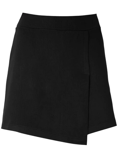 Magrella Wrap Mini Skirt In Black