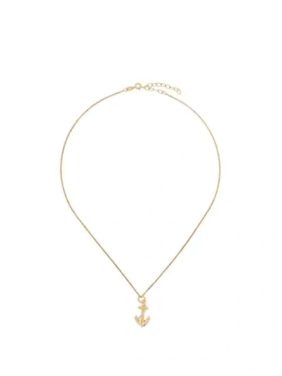 True Rocks Anchor Necklace In Gold