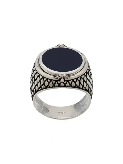 Andrea D'amico Chunky Ring With Stone - Blue