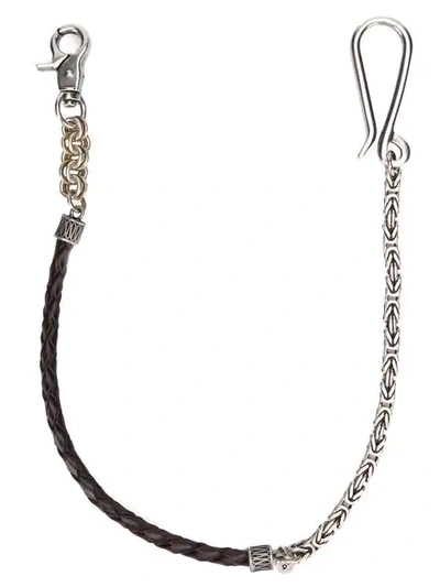 Andrea D'amico Chain Keyring In Brown