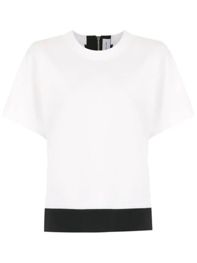 Gloria Coelho Panelled Blouse In White