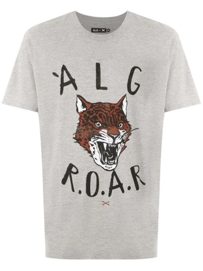 Àlg Roar Print T-shirt - Grey In Gray