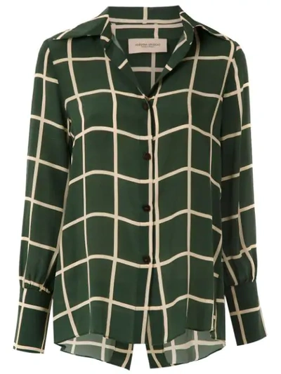 Adriana Degreas Checkered Shirt - Green