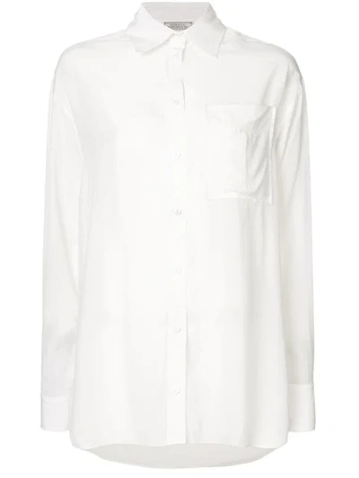 Nina Ricci Patch Pocket Shirt In White