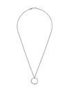 Emanuele Bicocchi Hoop Pendant Necklace In Silver
