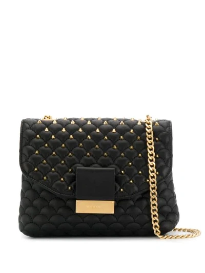 Visone Alice Studded Mini Shoulder Bag - Black