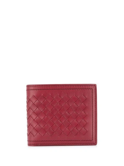 Bottega Veneta Intrecciato Cardholder  In 6354 Red