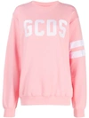 Gcds Oversized-sweatshirt Mit Logo - Rosa In Pink