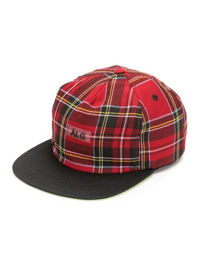 Àlg Tartan Print Baseball Cap In Multicolour