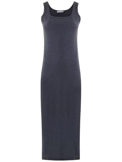 Mara Mac Sleeveless Long Dress In Blue