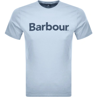 Barbour Logo T Shirt Blue