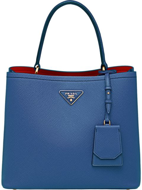 prada blue bucket bag