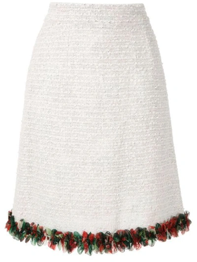 Dolce & Gabbana Short Bouclé Skirt In W0800