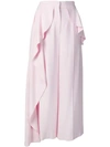 Alexander Mcqueen Peplum Drape Cullotes In Pink