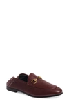 Gucci Women's Brixton Collapsible Apron Toe Loafers In Red Bordeaux