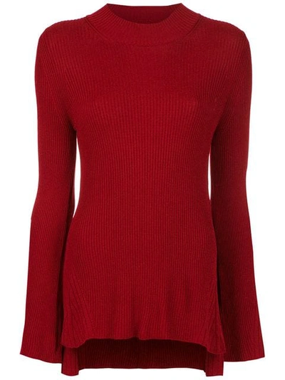 Osklen Ribbed Blouse In Red