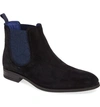 Ted Baker Tralnn Chelsea Boot In Black Suede