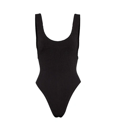 Reina Olga For A Rainy Day Low-back Swimsuit In Black