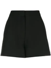 Valentino Tailored Wool-blend Shorts In Black