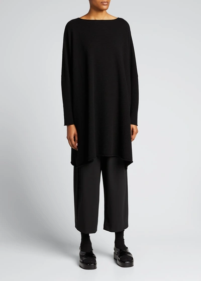 Eskandar Wool-blend Japanese Trousers In Black