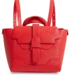 Senreve Midi Mimosa Maestra Leather Satchel - Red In Chili