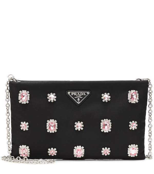 prada shell shoulder bag