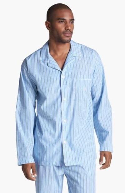 Polo Ralph Lauren Cotton Pajama Top In Bari Stripe