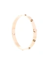 Tory Burch Logo Stud Hinge Bracelet In Gold