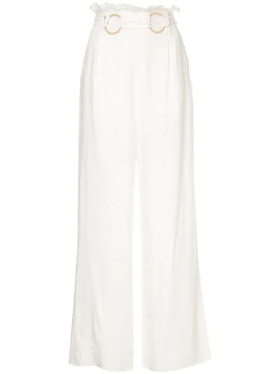 Suboo Nadia High-waist Trousers In White