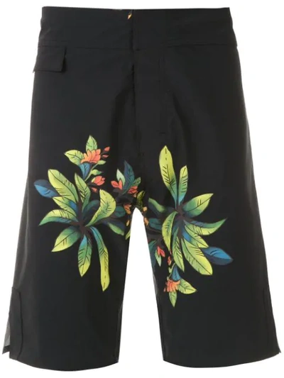 Amir Slama Printed Shorts In Black