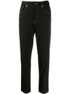 Société Anonyme Cropped Slim Jeans In Black