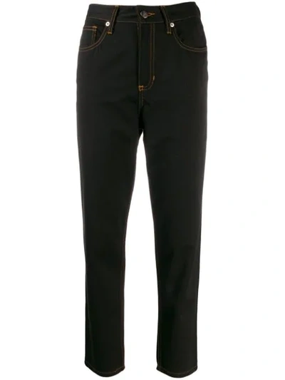 Société Anonyme Cropped Slim Jeans In Black