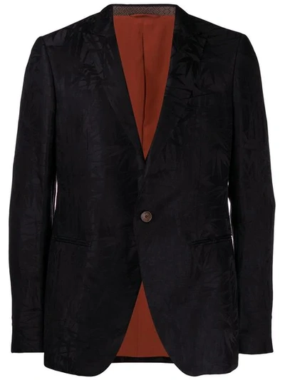 Etro Printed Blazer In Black