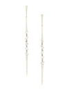 Adriana Orsini Women's Gold-plated Silver & Cubic Zirconia Tivoli Pointy Linear Earrings In Goldtone