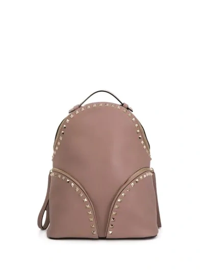 Valentino Garavani Valentino  'rockstud' Rucksack - Nude In Neutrals