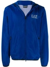 Ea7 Emporio Armani Logo Hooded Jacket - Blue