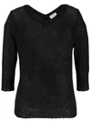 Snobby Sheep Sequin Embellished Jumper In Black