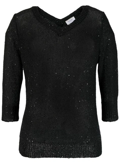 Snobby Sheep Sequin Embellished Jumper In Black