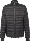 Prada Technical Fabric Puffer Jacket In Black