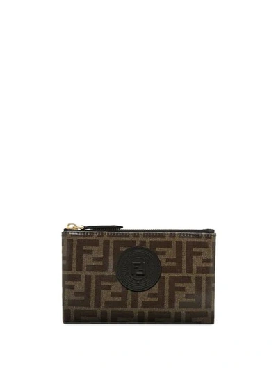 Fendi Small Ffreedom Pouch Purse In Brown