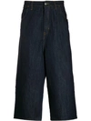 Société Anonyme Cropped Wide-leg Jeans In Blue