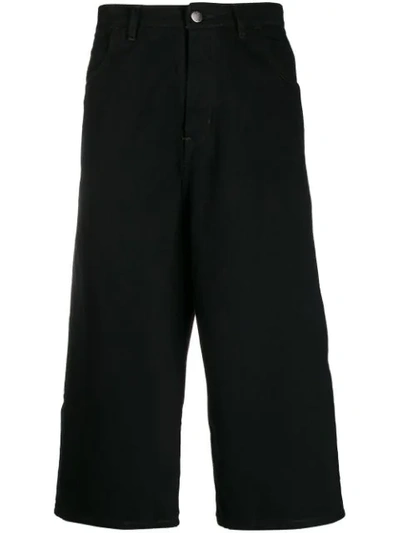 Société Anonyme Cropped Wide-leg Jeans In Black