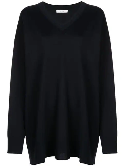 The Row Oversized Jumper In Blue